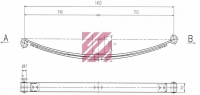 Коренной лист h=19mm 70*740*753