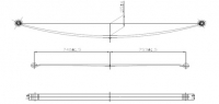 Рессора задняя коренная MB Sprinter (906) 06- (1 26mm) (70 740 753)