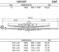 Задняя рессора DAF CF