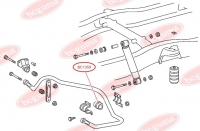 Подушка заднего стабилизатора MB 609 (d=41mm)