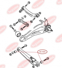 Сайлентблок заднего поперечного рычага Mitsubishi Colt/Lancer/Outlander