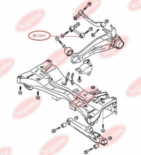 Сайлентблок верхней поперечной тяги Mitsubishi Lancer/Outlander/Mazda 6