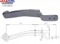 Рессора двух листовая c втулкой SAF