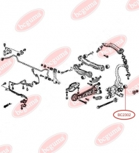 Сайлентблок заднего амортизатора Honda Accord (10x37x40/23)