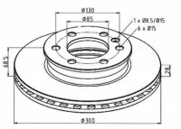 Диск тормозной передний, DB209-518
