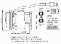 Компрессор кондиционера DAF 75CF/85CF/95XF/CF75/CF85/XF95