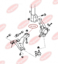 Сайлентблок задний, ремонтный, усиленный Toyota Camry 01-07/Lexus RX300 03-08