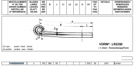 Полурессора САФ 2/43x92x100 580+55 S30