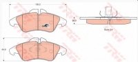 Колодки тормозные передние DB208-316