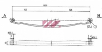 Рессора передняя MAN TGS 19T 4X2