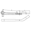 Полурессора РОР 2-х листовая правая 1/40+1/33x100 550x465 S30 SAMRO, SAFIR
