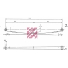 Усилитель задней рессоры DB712-815 АТЕГО h=25mm 80*800*800